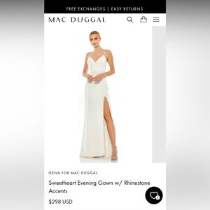 Mac Duggal gown